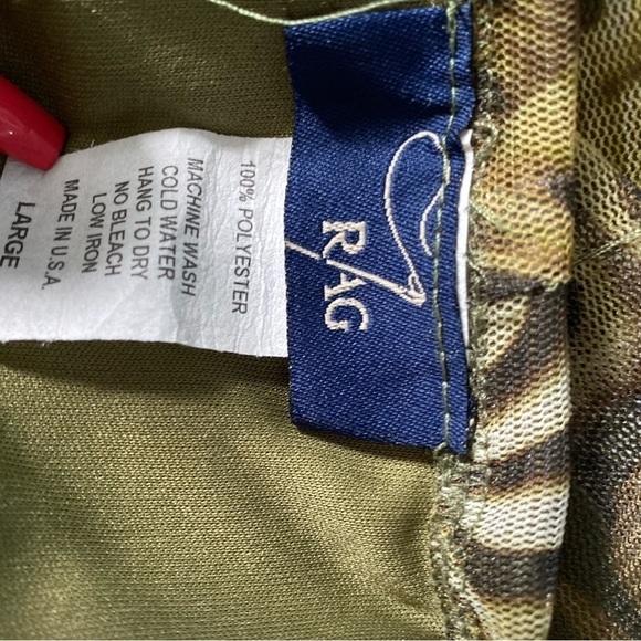 Rags Two Piece Set - Mesh Skirt and Short Sleeve Blouse Size Large - Picture 2 of 12